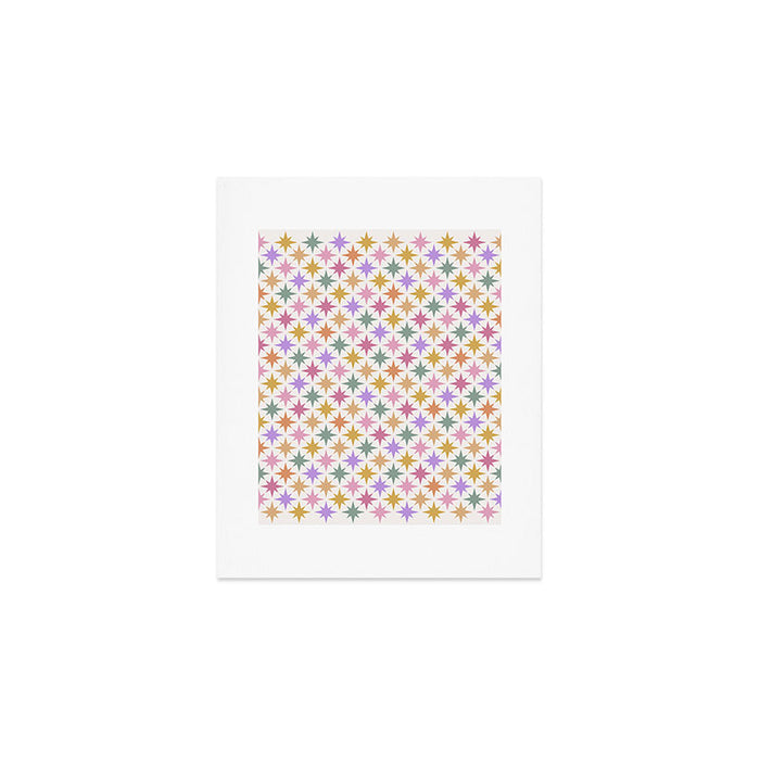 Starry Art Deco Pattern Multicolor IV Art Print Gallery Image 1