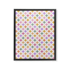 Starry Art Deco Pattern Multicolor IV Framed Canvas Print Gallery Image 8