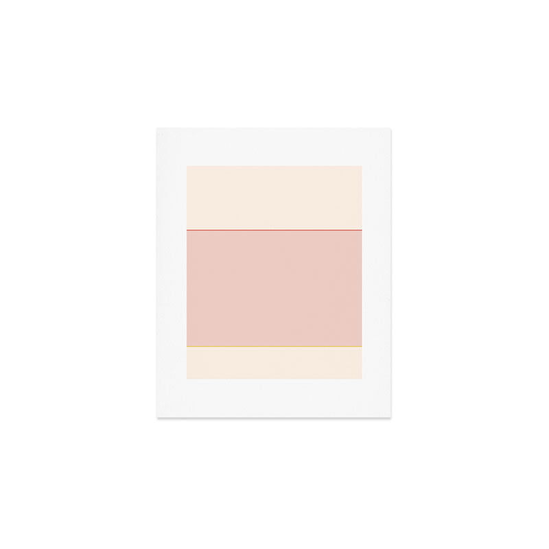 Subtle Spring Color Block - Soft Pink Art Print Gallery Image 1