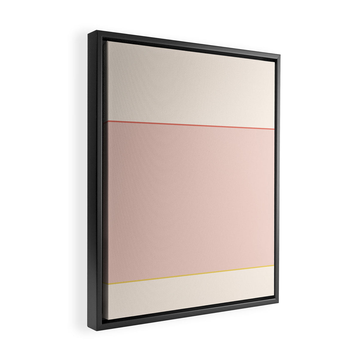 Subtle Spring Color Block - Soft Pink Framed Canvas Print Gallery Image 2