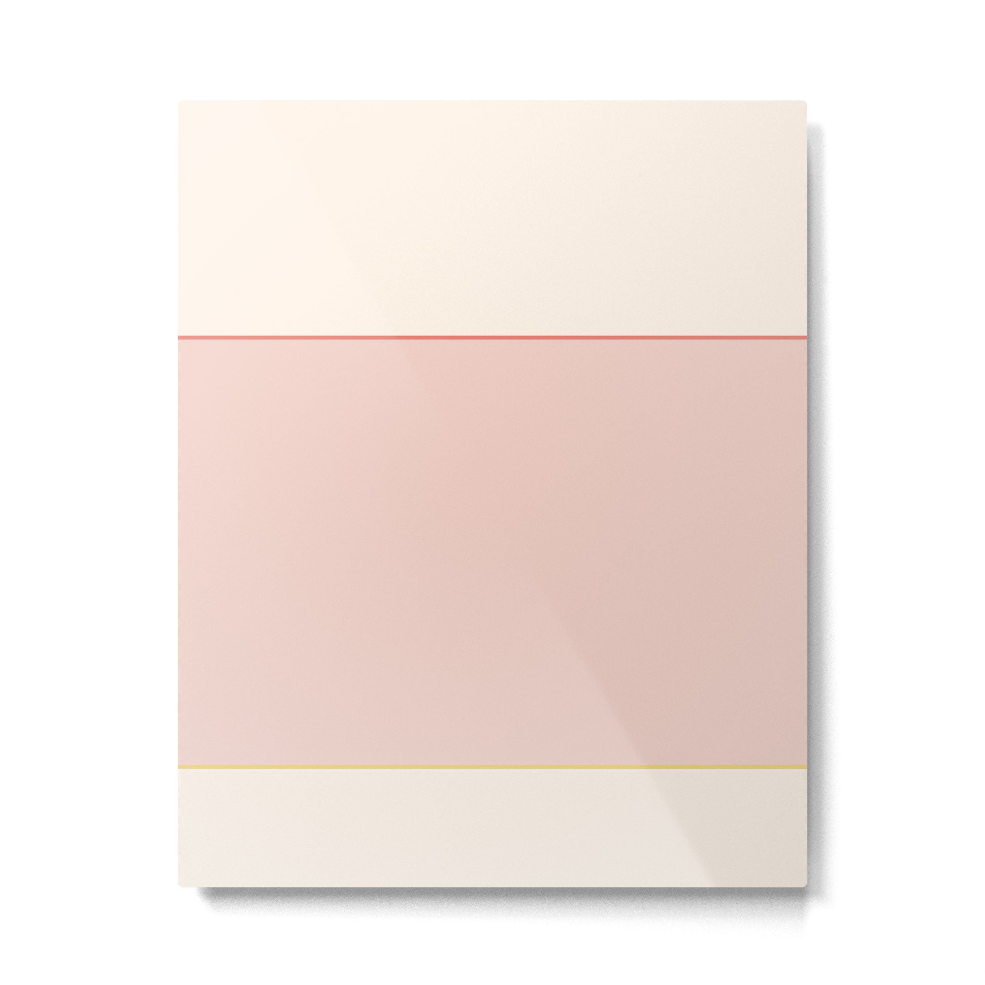 Subtle Spring Color Block - Soft Pink Metal Print Gallery Image 6