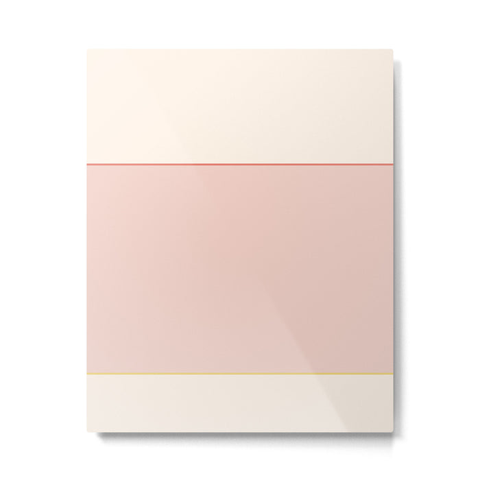 Subtle Spring Color Block - Soft Pink Metal Print Gallery Image 1