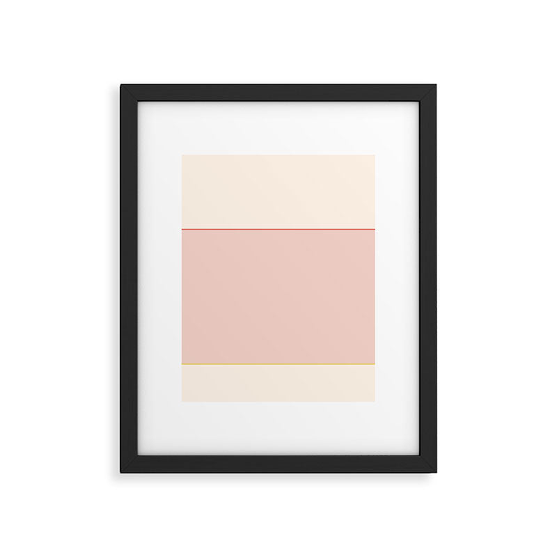 Subtle Spring Color Block - Soft Pink Framed Art Print Gallery Image 6