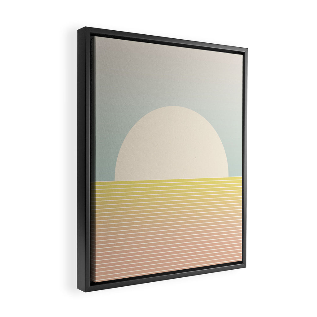Sunrise / Sunset Abstract Gradient I Framed Canvas Print Gallery Image 2