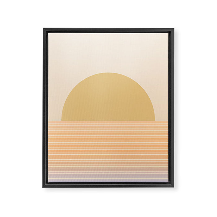 Sunrise / Sunset Abstract Gradient III Framed Canvas Print Gallery Image 1