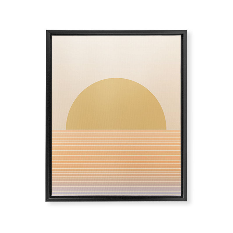 Sunrise / Sunset Abstract Gradient III Framed Canvas Print Gallery Image 6