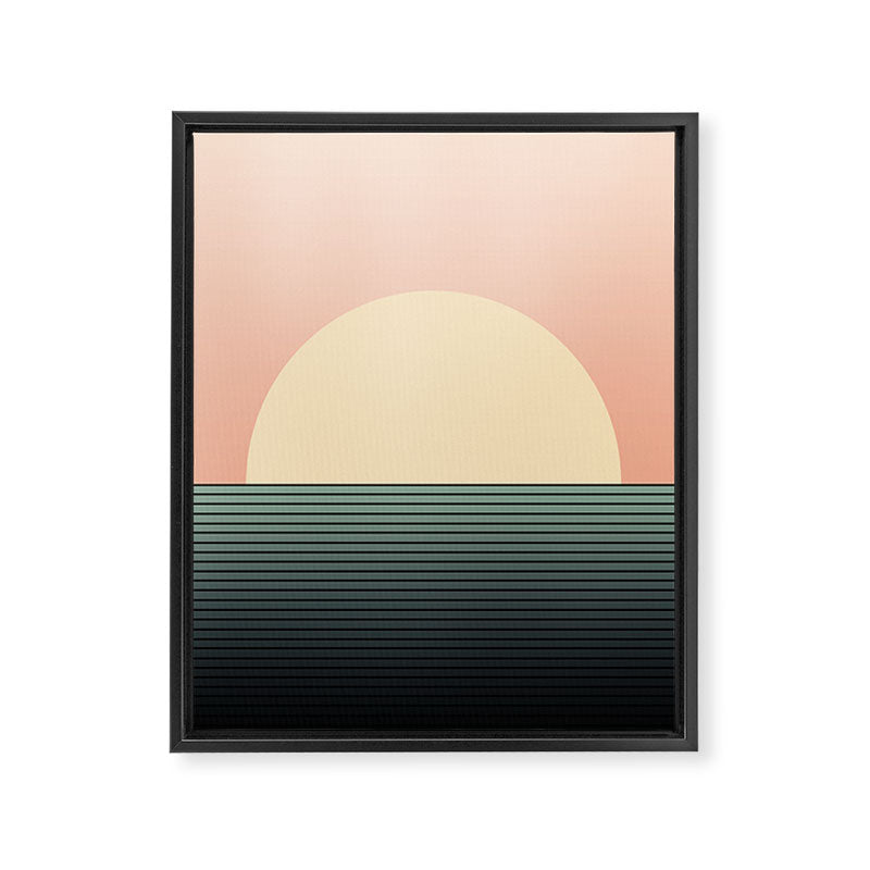 Sunrise / Sunset Abstract Gradient IV Framed Canvas Print Gallery Image 6