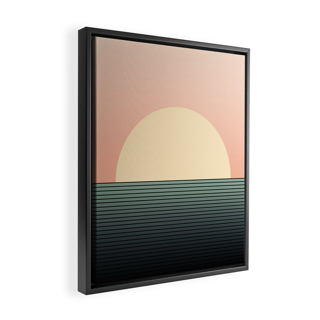 Sunrise / Sunset Abstract Gradient IV Framed Canvas Print Gallery Image 2