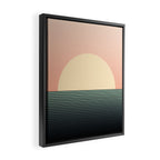 Sunrise / Sunset Abstract Gradient IV Framed Canvas Print Gallery Image 2