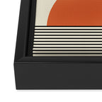 Sunrise Sunset I - Orange Black Framed Canvas Print Gallery Image 3