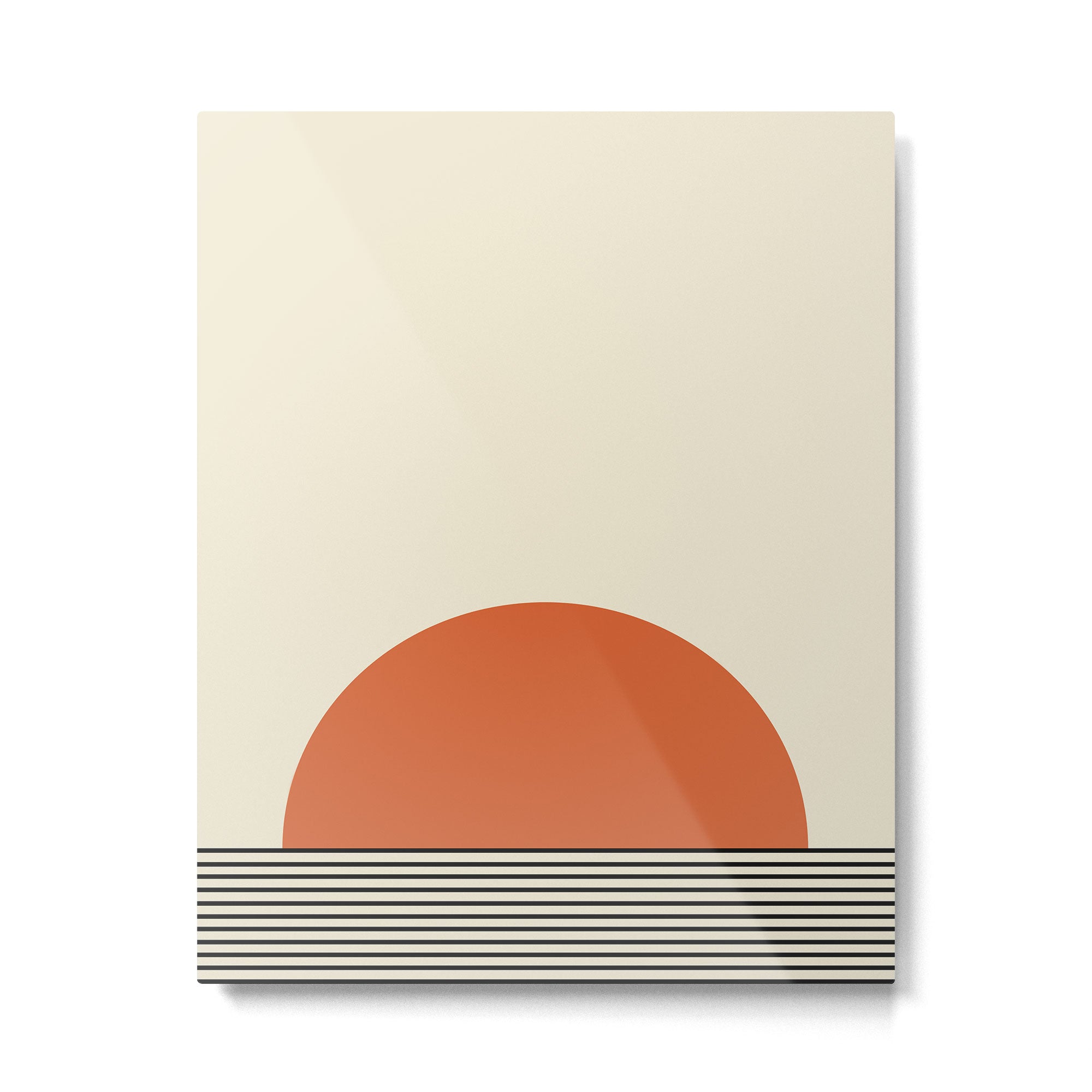 Sunrise Sunset I - Orange Black Metal Print Gallery Image 6