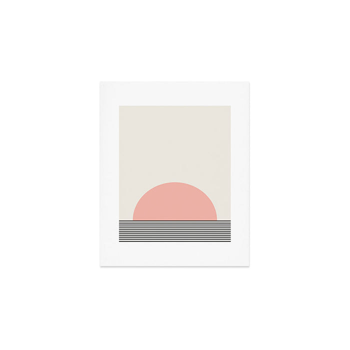 Sunrise Sunset II - Pink Black Art Print Gallery Image 1