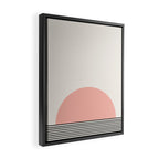 Sunrise Sunset II - Pink Black Framed Canvas Print Gallery Image 2