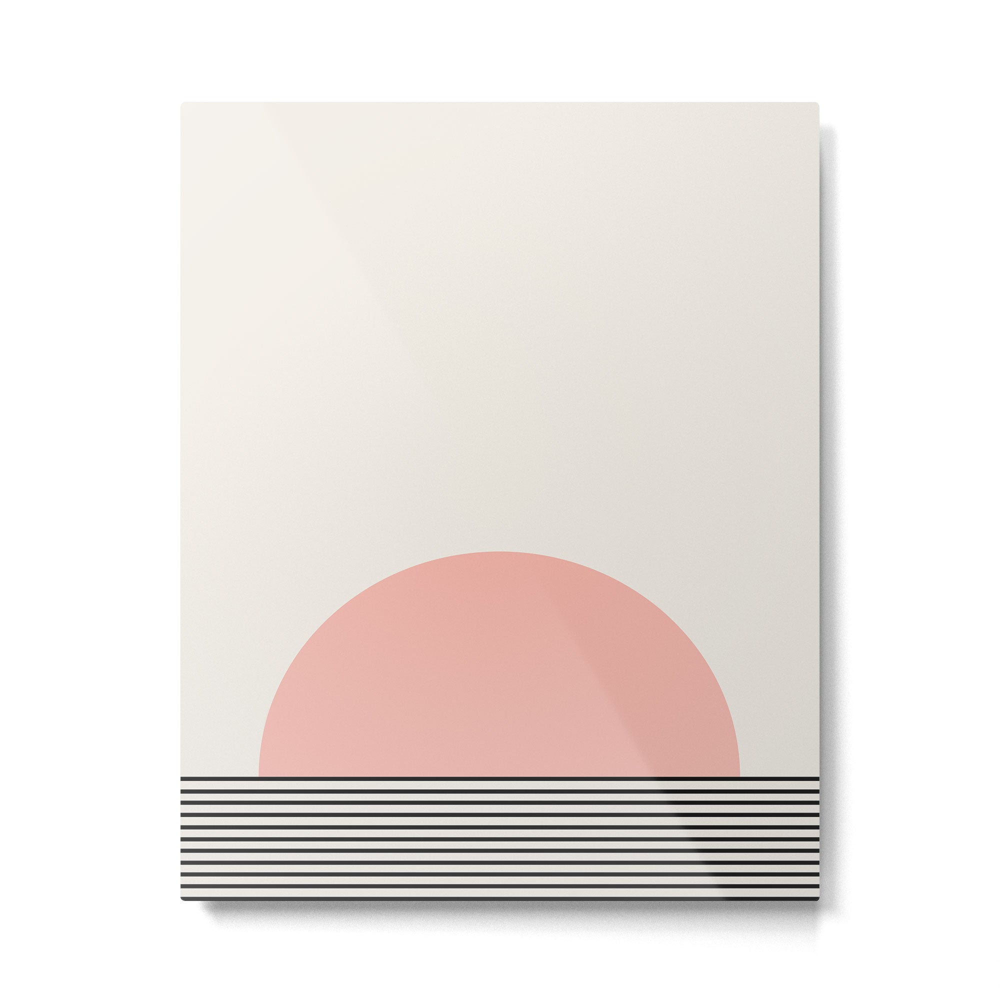 Sunrise Sunset II - Pink Black Metal Print Gallery Image 6