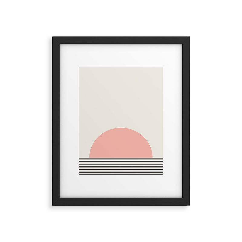 Sunrise Sunset II - Pink Black Framed Art Print Gallery Image 6