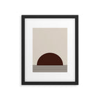 Sunrise Sunset III - Deep Red Framed Art Print Gallery Image 6