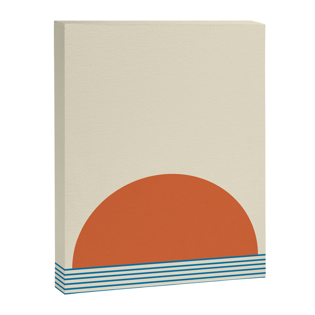Sunrise Sunset IV - Orange Blue Canvas Print Gallery Image 8