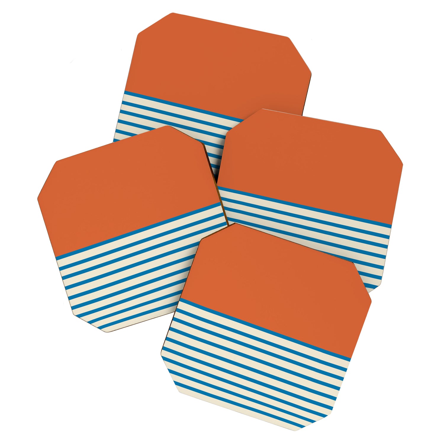 Sunrise Sunset IV - Orange Blue Coaster Gallery Image 1