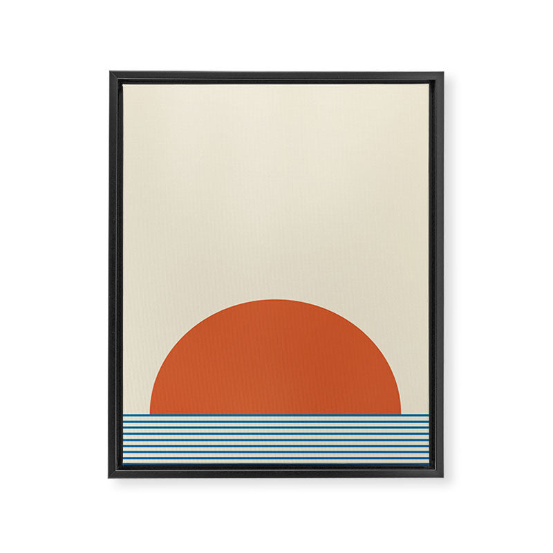 Sunrise Sunset IV - Orange Blue Framed Canvas Print Gallery Image 8