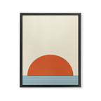 Sunrise Sunset IV - Orange Blue Framed Canvas Print Gallery Image 8