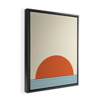 Sunrise Sunset IV - Orange Blue Framed Canvas Print Gallery Image 2