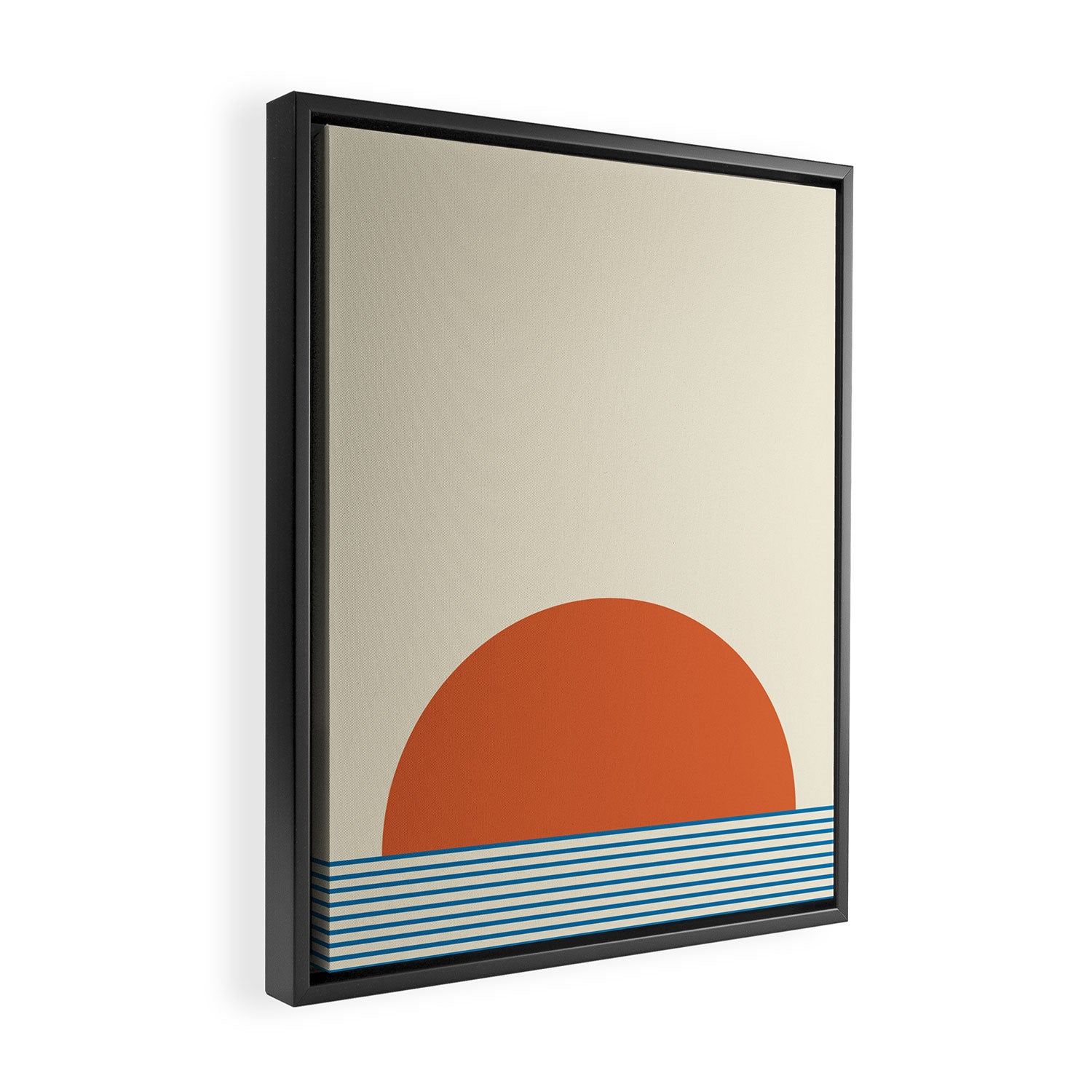 Sunrise Sunset IV - Orange Blue Framed Canvas Print Gallery Image 2