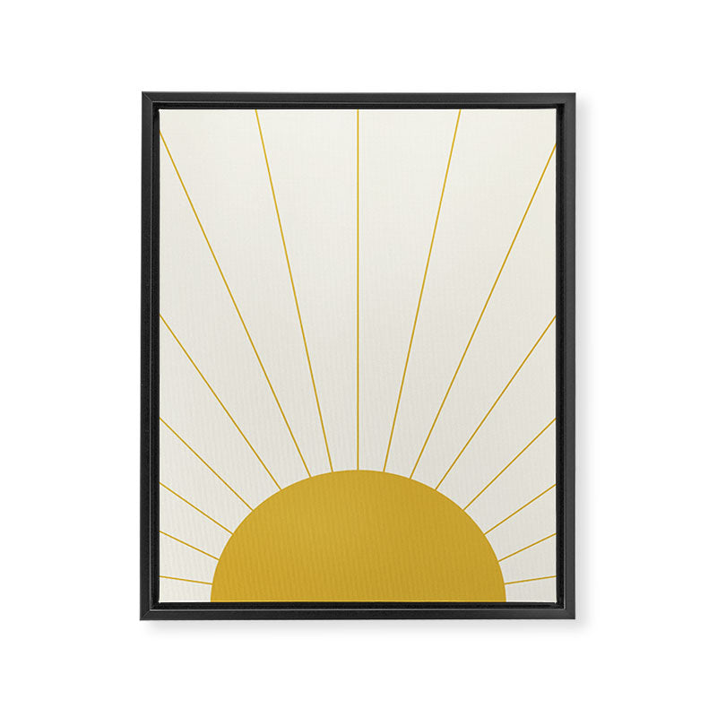 Sunrise / Sunset Minimalism Framed Canvas Print Gallery Image 8