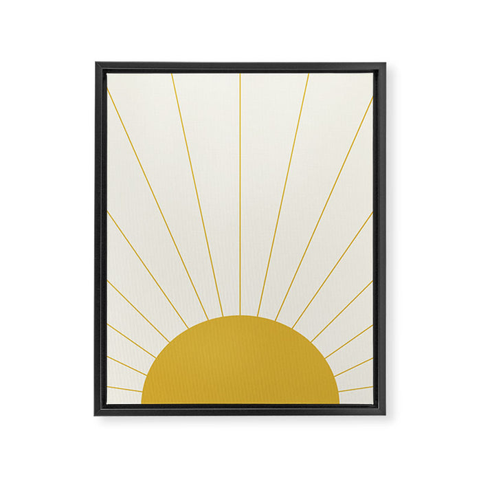 Sunrise / Sunset Minimalism Framed Canvas Print Gallery Image 1