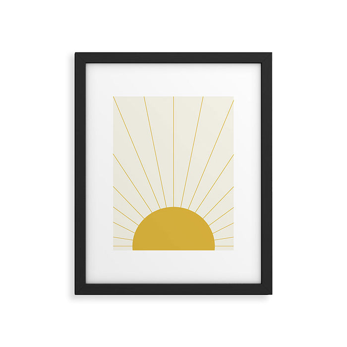 Sunrise / Sunset Minimalism Framed Art Print Gallery Image 1