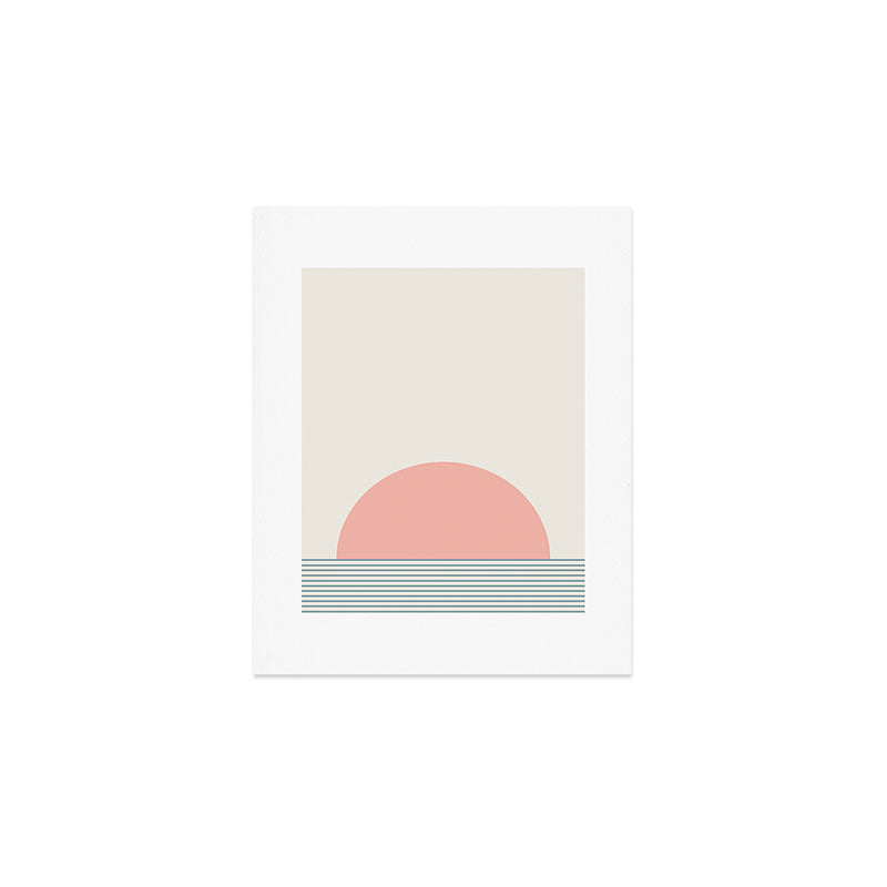 Sunrise Sunset V - Pink Blue Art Print Gallery Image 1