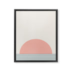 Sunrise Sunset V - Pink Blue Framed Canvas Print Gallery Image 8