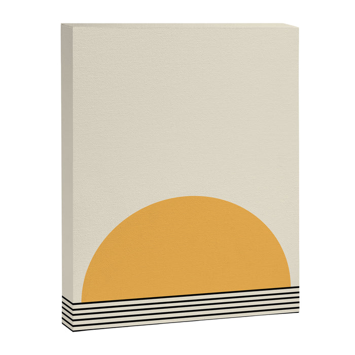 Sunrise / Sunset VI - Yellow & Black Canvas Print Gallery Image 1