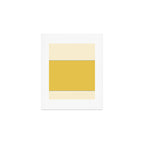 Sunshine Yellow Color Block Warm Vintage Art Print Gallery Image 1