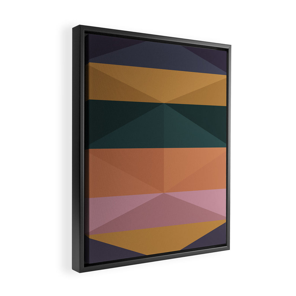 Triangular Pattern II Framed Canvas Print Gallery Image 2