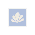 Tropical Plant Minimalism - Blue Art Print Gallery Image 1