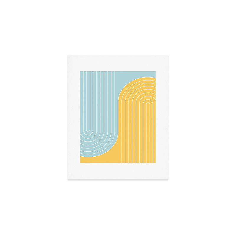 Two Tone Line Curvature II Art Print Gallery Image 1