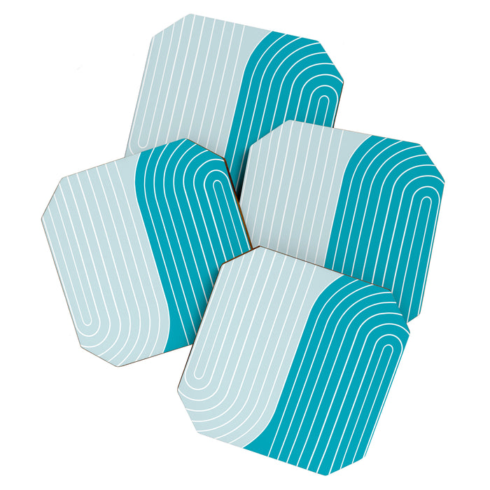 Two Tone Line Curvature IV Coaster Gallery Image 1