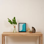 Two Tone Line Curvature IV Framed Canvas Print Gallery Image 4