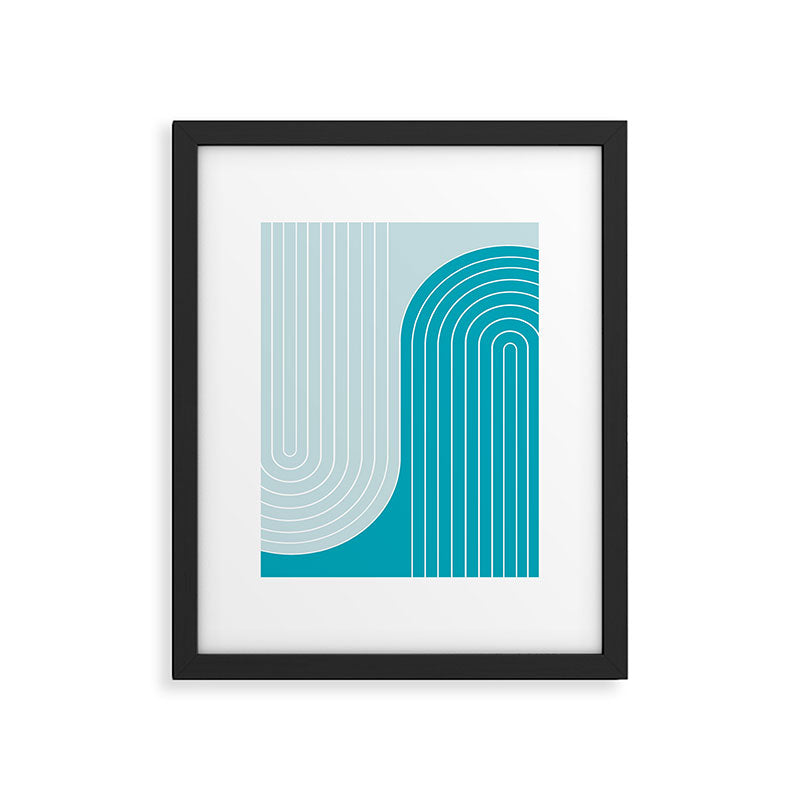 Two Tone Line Curvature IV Framed Art Print Gallery Image 5