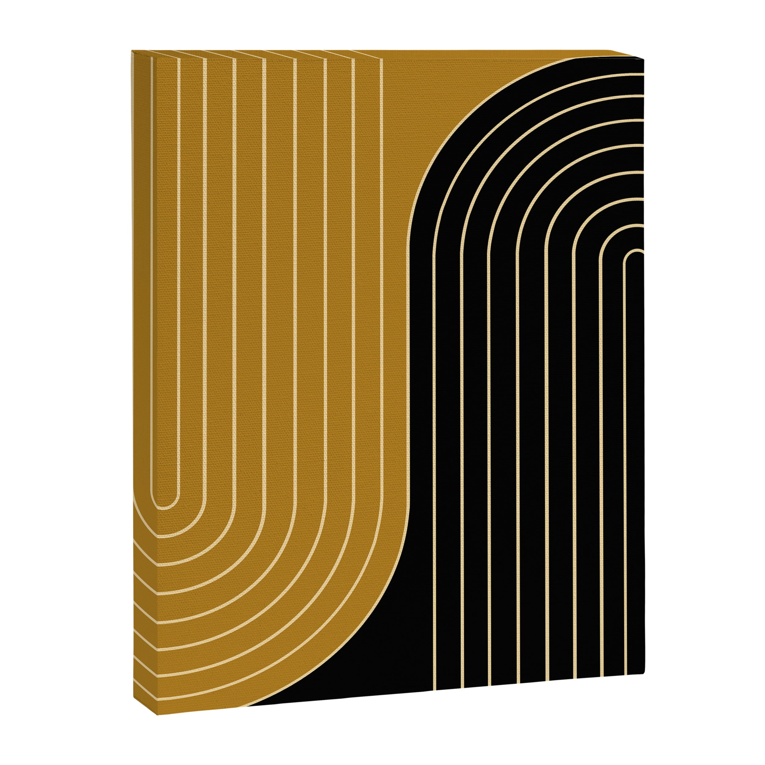 Two Tone Line Curvature IX Canvas Print Gallery Image 6
