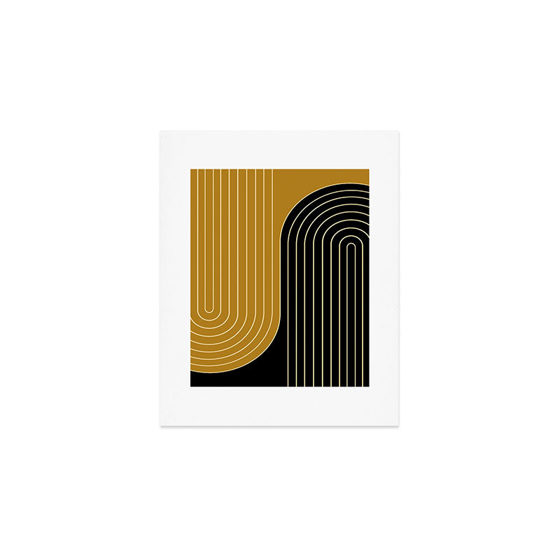 Two Tone Line Curvature IX Art Print Gallery Image 1