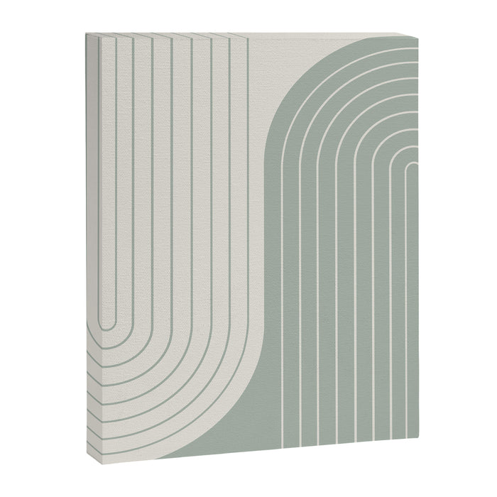 Two Tone Line Curvature LIII Canvas Print Gallery Image 1