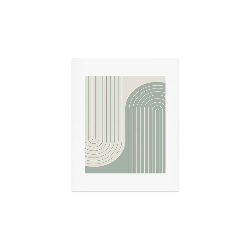Two Tone Line Curvature LIII Art Print Gallery Image 1