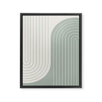 Two Tone Line Curvature LIII Framed Canvas Print Gallery Image 6