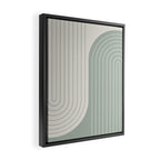 Two Tone Line Curvature LIII Framed Canvas Print Gallery Image 2