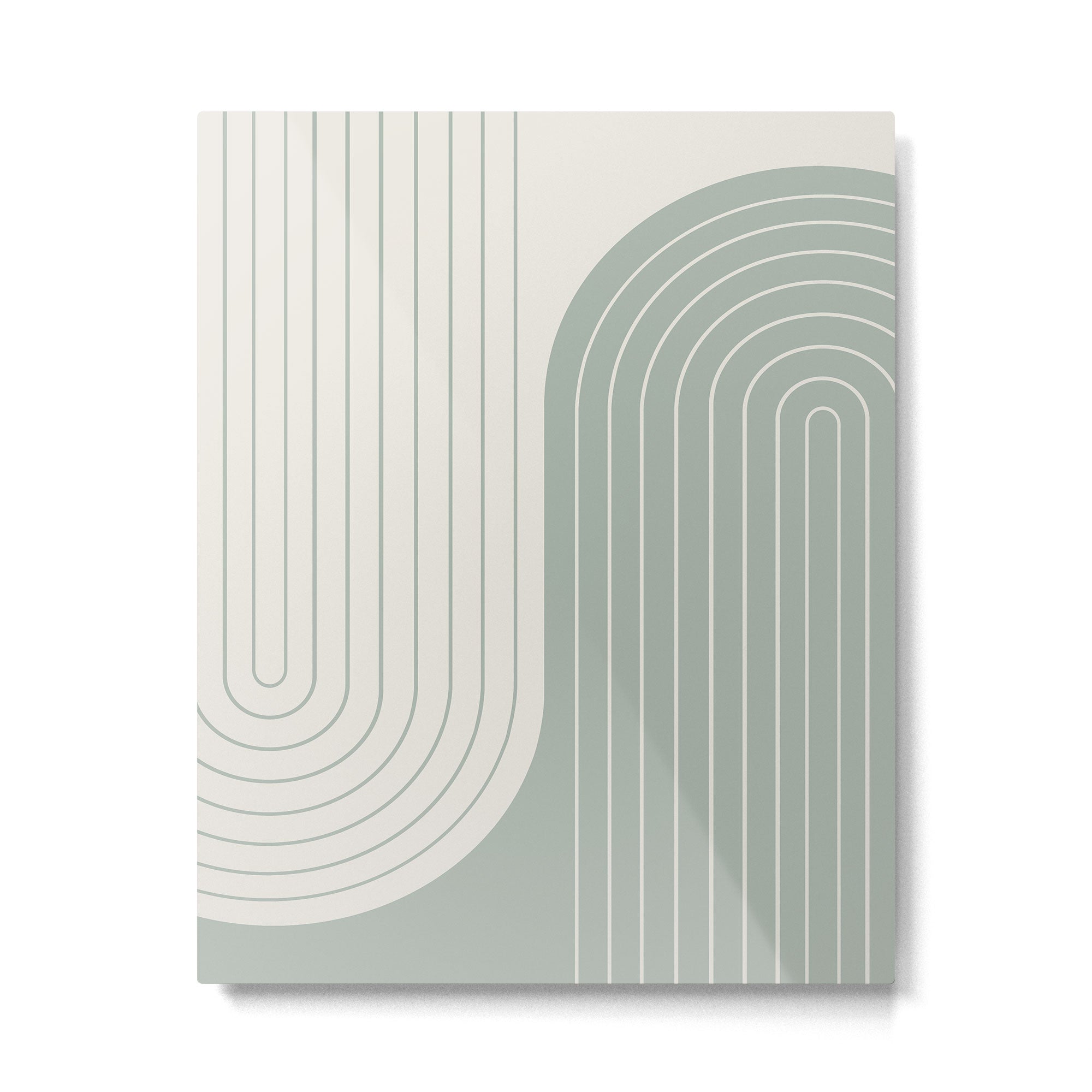 Two Tone Line Curvature LIII Metal Print Gallery Image 4
