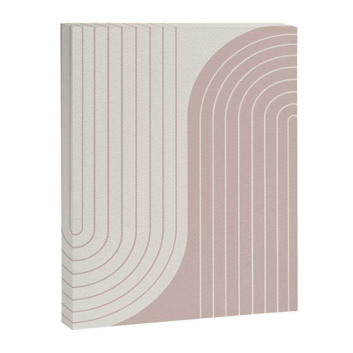 Two Tone Line Curvature LVII Canvas Print Gallery Image 1