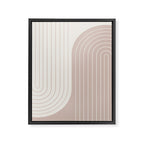 Two Tone Line Curvature LVII Framed Canvas Print Gallery Image 6