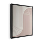 Two Tone Line Curvature LVII Framed Canvas Print Gallery Image 2