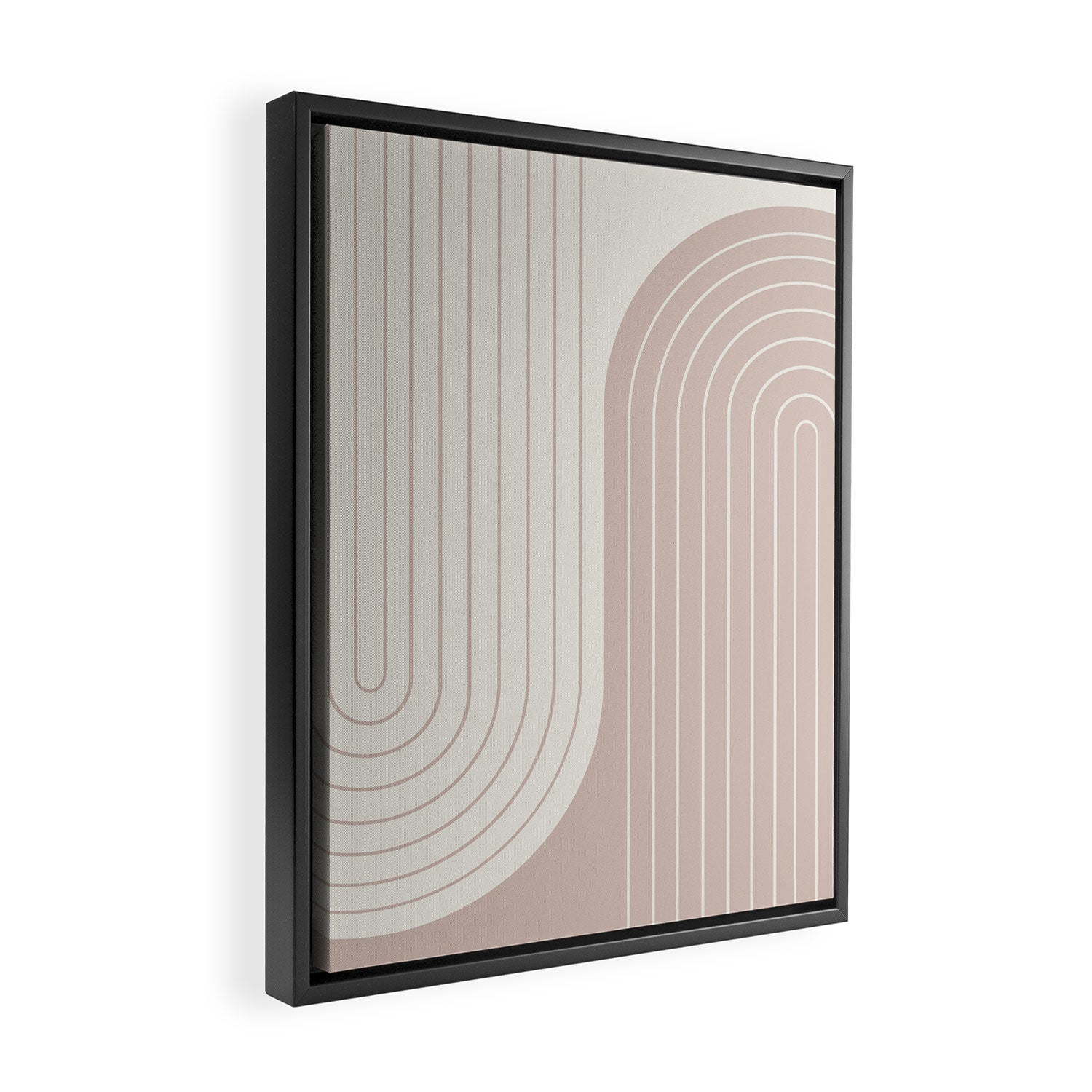 Two Tone Line Curvature LVII Framed Canvas Print Gallery Image 2